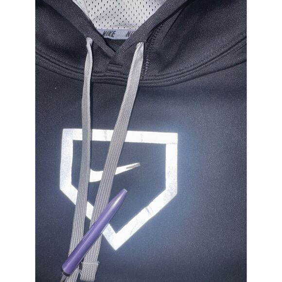 Nike Therma Fit Hoodie‎ Men Medium Center Swoosh Pullover - Picture 6 of 8